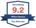 Avvo Rating 9.2 William Mansour | Top Attorney